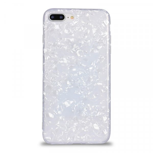 Wholesale iPhone 8 Plus / 7 Plus IMD Dream Marble Fashion Case (White)